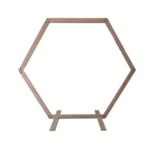 Hexagon wood arch