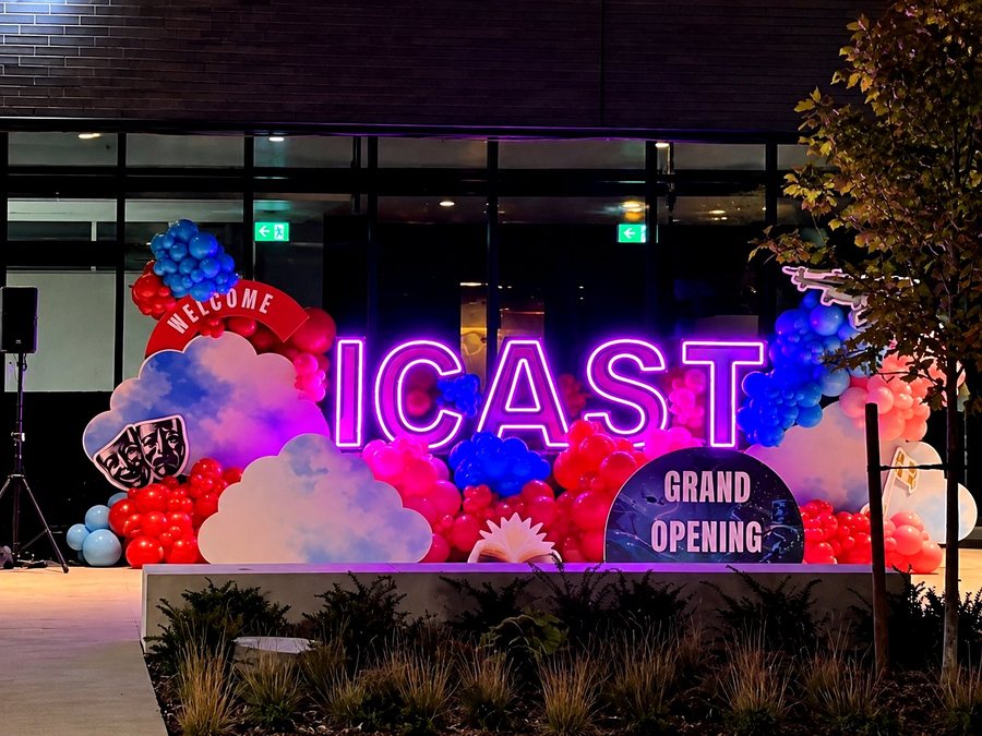 RGB letters at the iCAST grand opening, Branksome Hall, Toronto